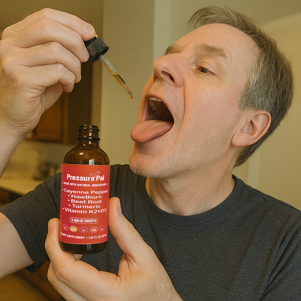 Customer holding product