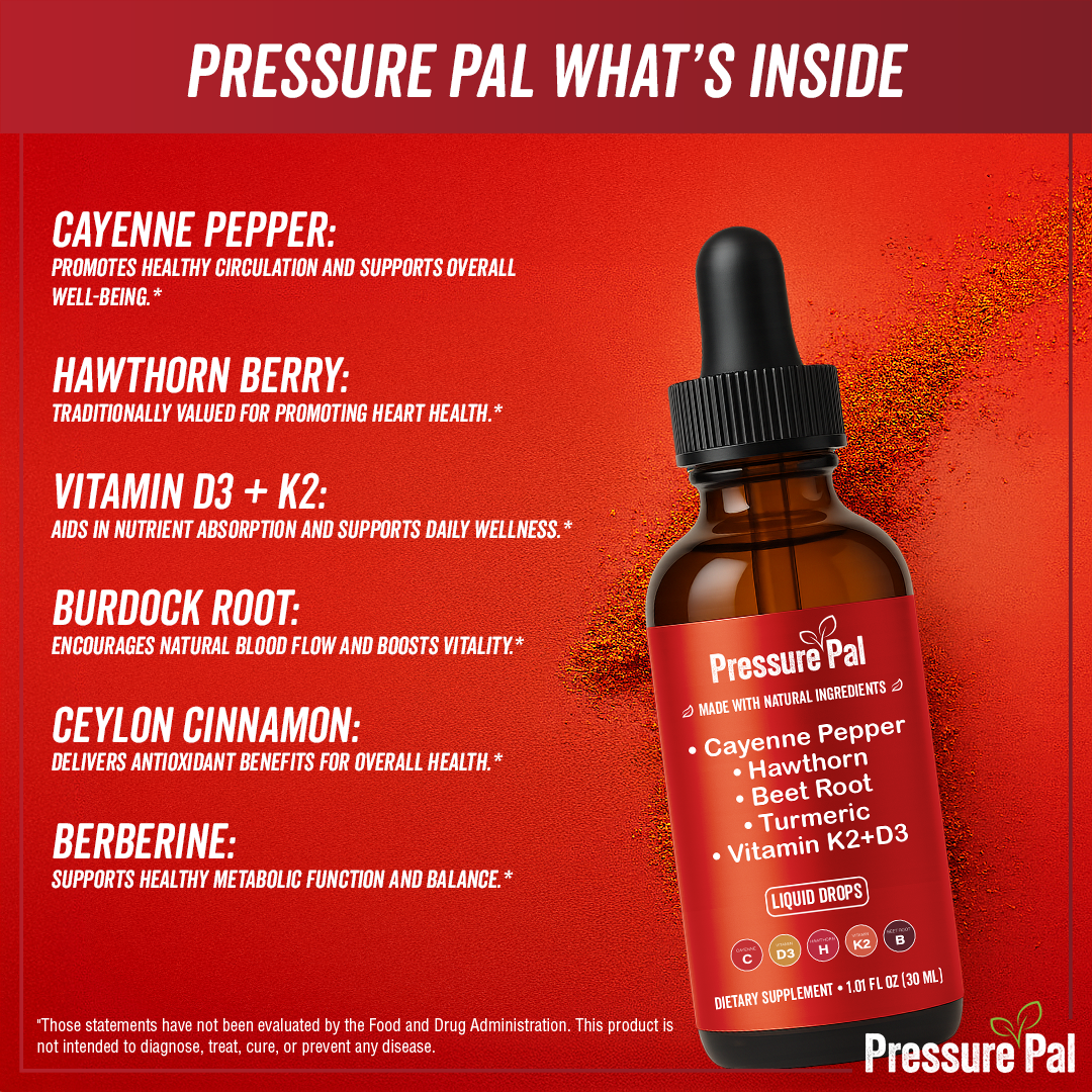 PressurePal™ Cayenne Blood Pressure & Circulation Support Liquid Drops