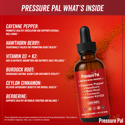 PressurePal™ Cayenne Blood Pressure & Circulation Support Liquid Drops